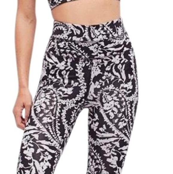 Free People Pants - Free people movement black and white leggings